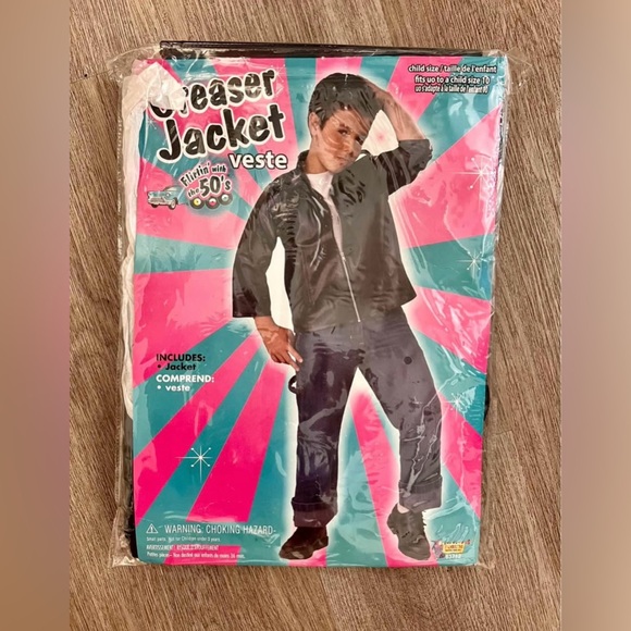 Greaser Jacket Halloween Costume - Picture 2 of 3